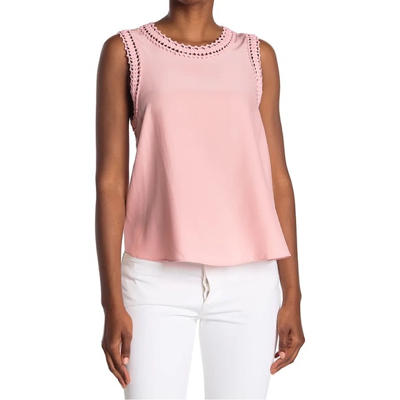 cinq a sept Tops - 🔥🔥🔥NEW Cinq a Sept Ellina Lace Trim Silk Blouse